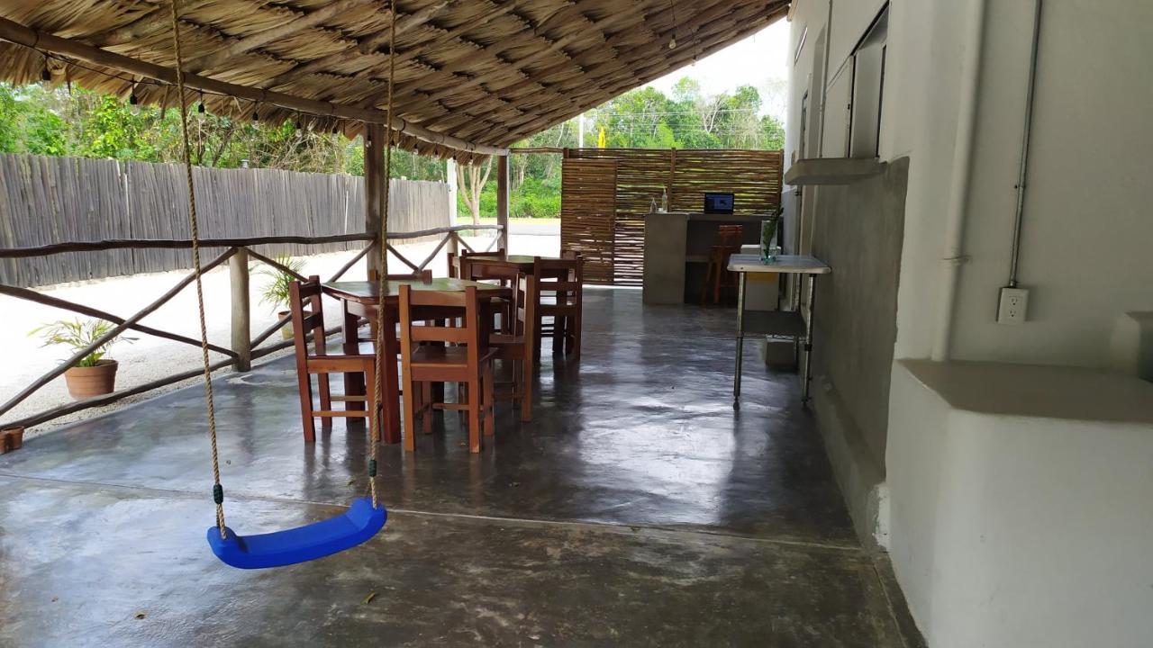 Posada Mykonos Bacalar Bagian luar foto