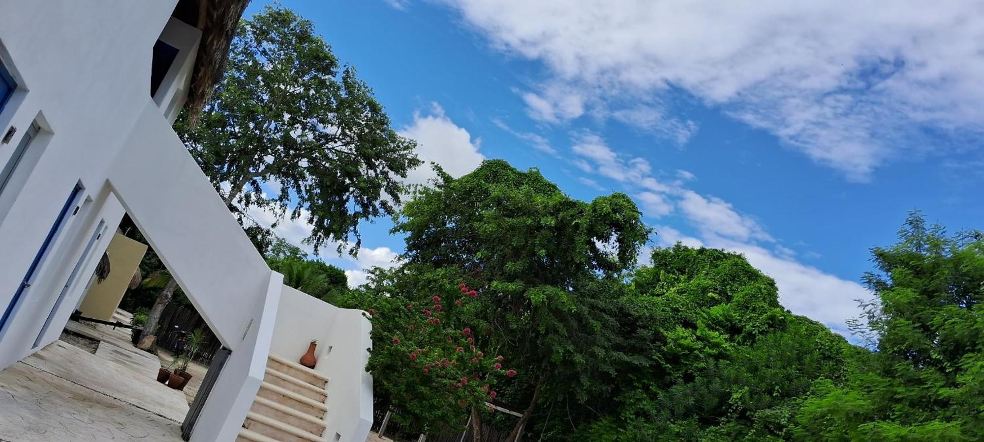 Posada Mykonos Bacalar Bagian luar foto